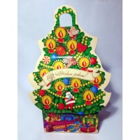 Новорічна упаковка "Ялинка з вогниками" 27-112
