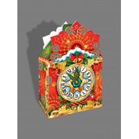 Новогодняя коробка "Часы" 26-54*1