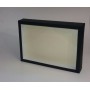 Коробка з пластиковим віконцем 35*25*6 см чорна
