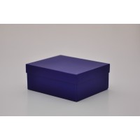Коробка кришка-дно 27,5*23*10 см синя (Malmero)