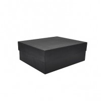 Коробка кришка-дно 27,5*23*10 см чорна (Creative board brilliant black)