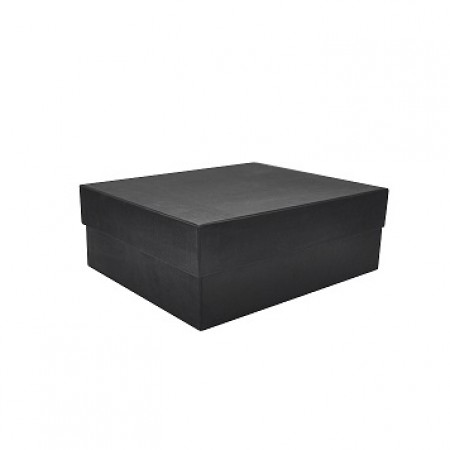 Коробка кришка-дно 27,5*23*10 см чорна (Creative board brilliant black)