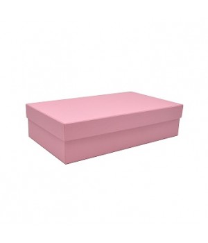 Коробка кришка-дно 35*20*10 см рожева (Woodstok rosa)