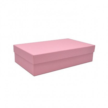 Коробка кришка-дно 35*20*10 см рожева (Woodstok rosa)