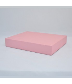 Коробка кришка-дно 40*30*6,5 см рожева  (Woodstock rosa)
