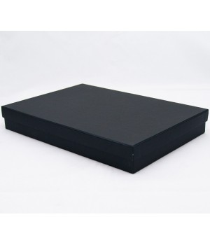 Коробка кришка-дно 25*20,5*3,5 см чорна (Creative board brilliant black)