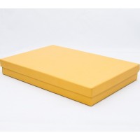 Коробка кришка-дно 25*20,5*3,5 см  золото з блиском