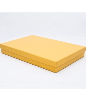 Коробка кришка-дно 25*20,5*3,5 см  золото з блиском