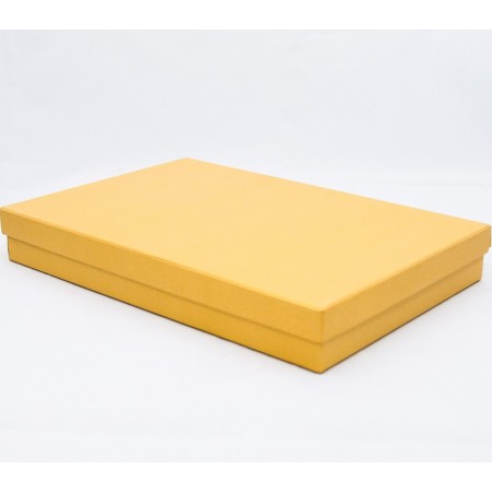 Коробка кришка-дно 25*20,5*3,5 см  золота з блиском