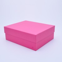 Коробка крышка-дно 27,5*23*10 см фуксия (Clariana fucsia)