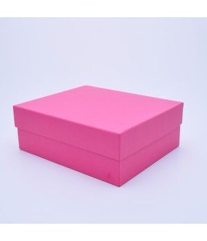 Коробка кришка-дно 27,5*23*10 см фуксія (Clariana fucsia)