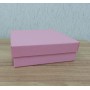 Коробка кришка-дно  15*15*5 см рожева