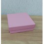Коробка кришка-дно  15*15*5 см рожева