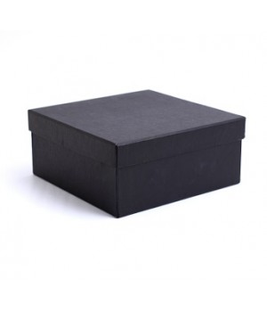 Коробка кришка-дно 18*18*8 см чорна (Creative board brilliant black)