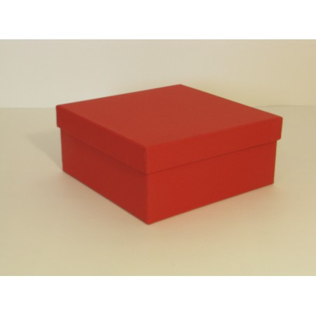 Святкова коробка кришка-дно 18*18*8 см червона (Creative board ruby)