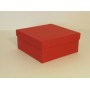 Святкова коробка кришка-дно 18*18*8 см червона (Creative board ruby)