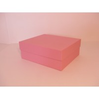 Коробка кришка-дно 18*18*8 см рожева (Woodstock Rosa)