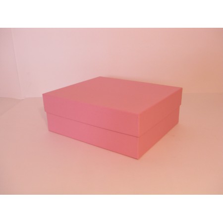 Коробка кришка-дно 18*18*8 см рожева (Woodstock Rosa)