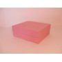 Коробка кришка-дно 18*18*8 см рожева (Woodstock Rosa)