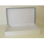 Коробка кришка-дно 50*35*7 см чорна + дно біле