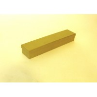Коробка кришка-дно 25*5*3,5 см бронза льон блиск з ложементом