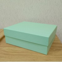 Коробка кришка-дно 27,5*23*10 см зелена (Verde Clariana)