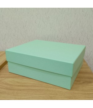 Коробка кришка-дно 27,5*23*10 см зелена (Verde Clariana)