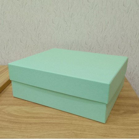 Коробка кришка-дно 27,5*23*10 см зелена (Verde Clariana)