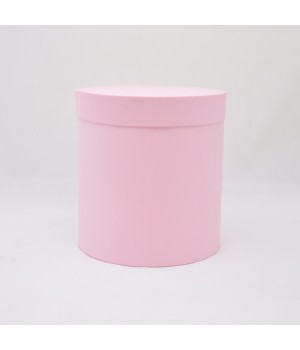 Круглая коробка 15*17 см з кришкою рожева (Clariana rosa)