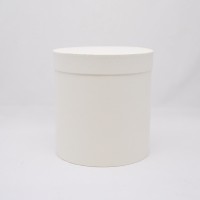 Круглая коробка 15*17 см з кришкою біла