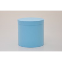 Круглая коробка 15*17 см з кришкою блакитна (Clariana azul)