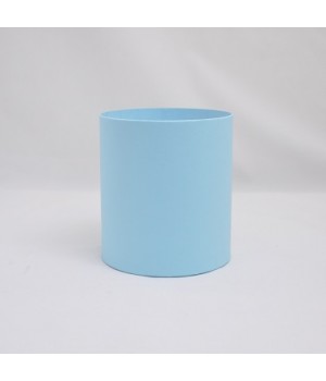 Круглая коробка 20*20 без кришки блакитна