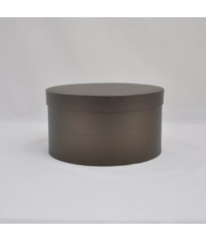 Круглая коробка 20*15 см з кришкою чорна