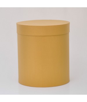 Круглая коробка 15*17 см  з кришкою жовта  (Clariana oro)