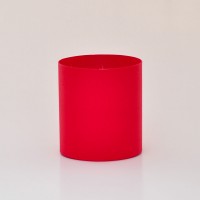 Круглая коробка 20*20 без кришки чернвона