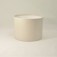 Круглая коробка 20*15 см без кришки бежева