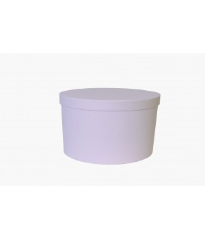 Круглая коробка 20*15 см з кришкою лілова