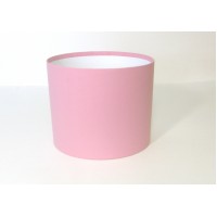Круглая коробка 20*15 см без  кришки рожева (Woodstuk rosa)