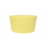 Круглая коробка 20*15 смз кришкою жовта