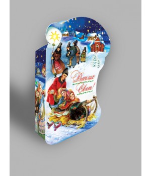 Новорічна коробка "Веселих  свят" 26-68*1
